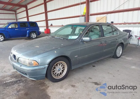 2002 BMW 525Ia из США, поврежденный, VIN WBADT43492GY43345